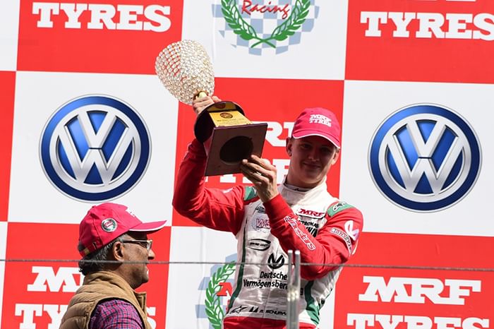 Mick Schumacher wins in MRF Challenge at BIC